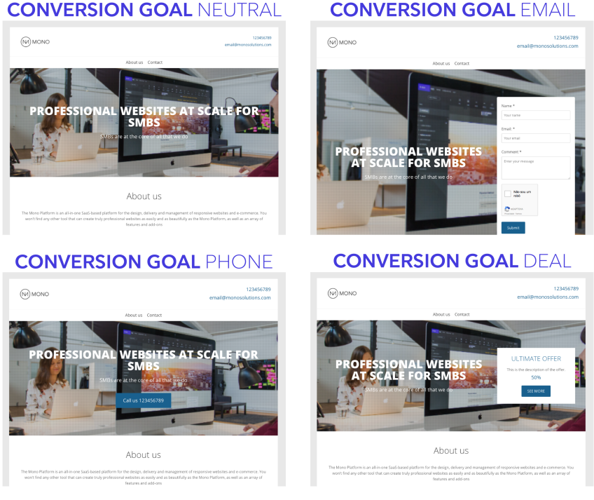 Conversion goal